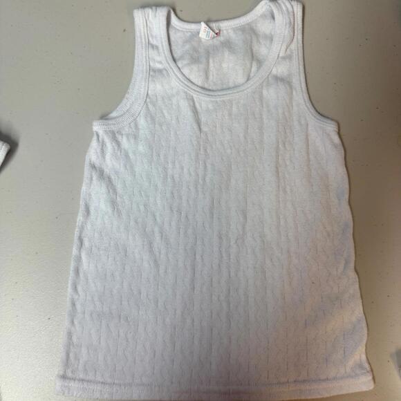 Vintage 80's Youth Size 8-12 Lot of 4 Tank Tee Undershirts White - Picture 10 of 15